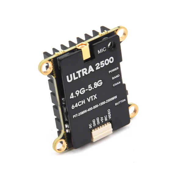 Ultra2500 4.9-5.8Ghz 64CH 25mW/400mW/800mW/1500mW/2500mW/Pit Mode 2.5W FPV Transmitter Built in Mic Support IRC Tramp VTX MMCX for RC Drones - Image 2