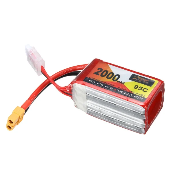 ZOP Power 14.8V 2000mAh 95C 4S LiPo Battery XT60 Plug for RC Drone - Image 3