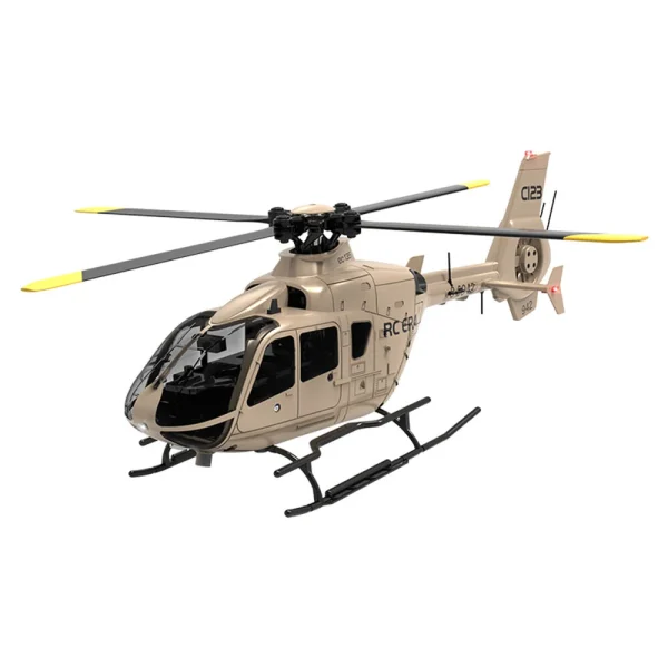 RC ERA C123 2.4G 6CH 6-Axis Gyro Optical Flow Localization Altitude Hold 1:36 EC135 Scale RC Helicopter RTF - Image 6