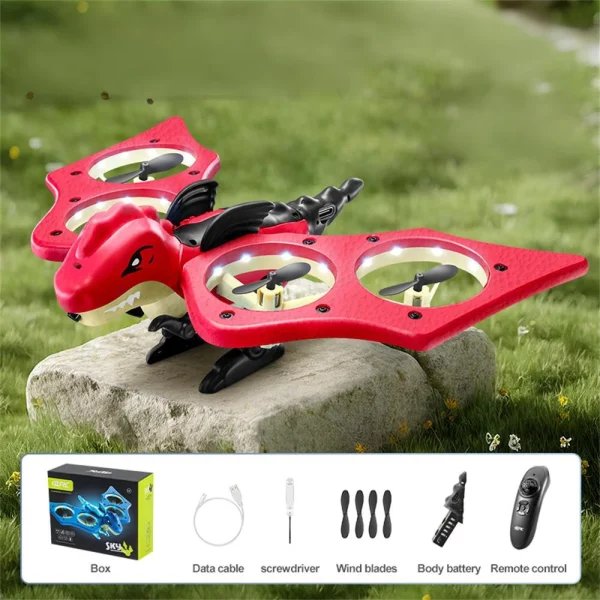4DRC V48 Dinosaurs Gravity Sensing Obstacle Avoidance EPP Foam 2.4G Remote Control RC Toys Gifts Drone Quadcopter Airplane RTF - Image 7