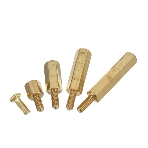 350Pcs Hexagonal Copper Column M2 Hex Nut Standoff Single Head Pillar MFF Male-Female Female For PCB Board Motherboard Spacer - Image 2