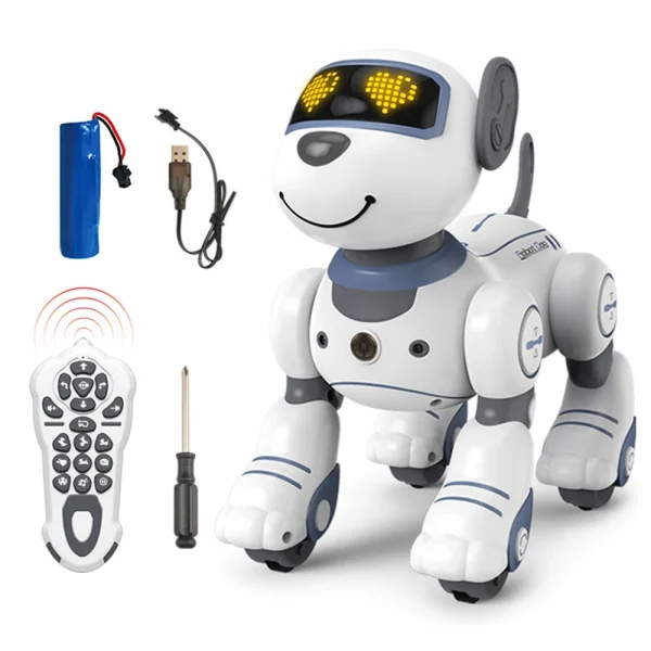 Remote Control Robot Dog Toys for Kids Programmable Smart Interactive Stunt Robot Dog with Touch Function Singing Dancing Walking Smart RC Robot Dog Toy Gift for Boy Girl - Image 8