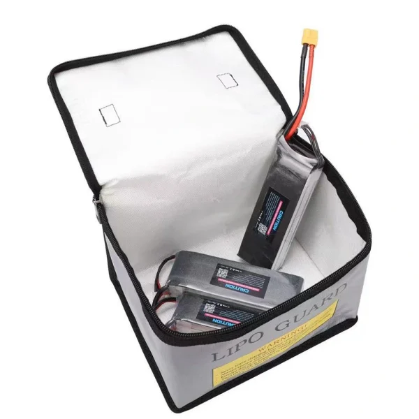 LiPo Battery Safety Guard Portable Anti-explosion Waterproof Bag 215x145x165mm - Image 2