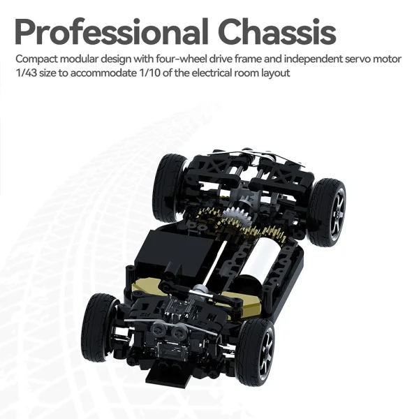 Diatone SNT MIX GO CA34 1/43 2.4G AWD Micro Drift RC Car Competition LED Lights Racing Mini Vehicles Models On-Road Toys - Image 5