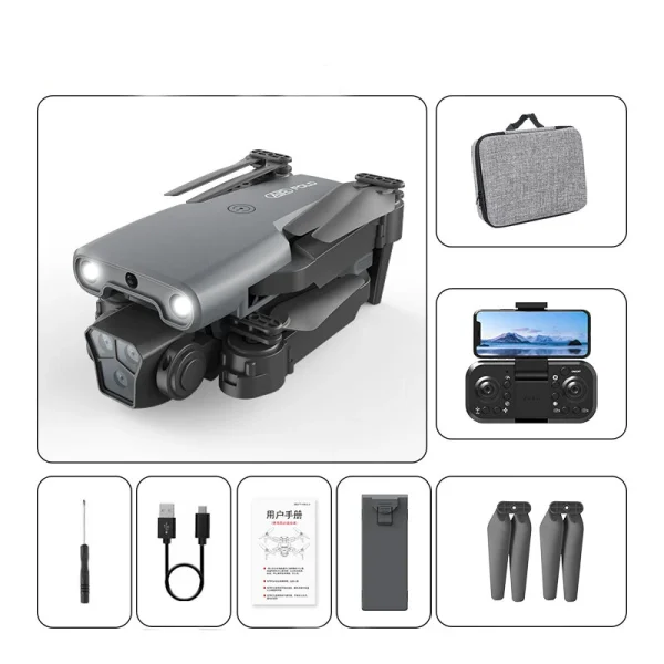 BLH V2 Three Camera WiFi FPV with HD 3 Lens Obstacle Avoidance Optical Flow Positioning Foldable RC Drone Quadcopter RTF - Image 9