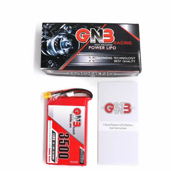 Gaoneng GNB 7.6V 3500mAh 2S HV LiPo Battery XT30 Plug for QX7 Transmitter - Image 3
