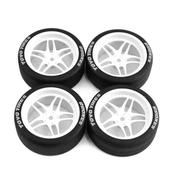 RC Rally Drift Tires On Road Racing Car Wheels Tyre for 1:10 Tamiya TT01 TT02 XV01 XV02 PTG-2 HSP HPI Kyosho Spare Parts - Image 2