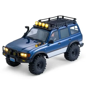 FMS FCX10 PRO 1/10 2.4G 4WD Brushless RC Car for TOYOTA Land Cruiser LC80 RS Remote Controlled Locking Differentials Two Speed Portal Axles LED Light Vehicles Models Toys