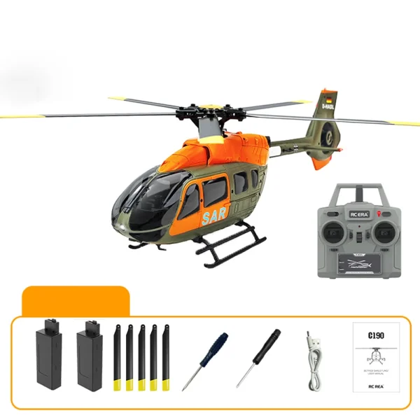COOLBANK & RC ERA C190 1:30 H145 Scale 2.4G 6CH  6-Axis Gyro Optical Flow Localization Flybarless RC Helicopter RTF - Image 5
