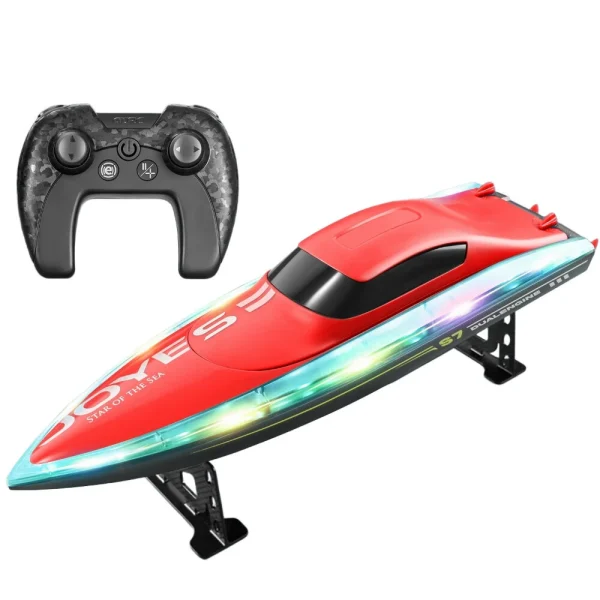 4DRC S7 RTR 2.4G RC Boat Waterproof Speedboat LED Light High Speed Remote Control Ship Dual Motors Vehicles Models Toys - Image 7