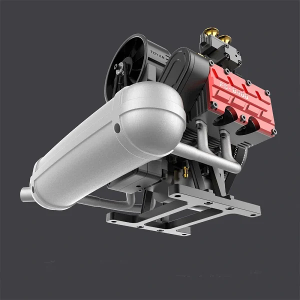 TOYAN Engine FS-B400 14cc Flat-four Engine Horizontal Opposed 4 Cylinder 4 Stroke Nitro H4 Engine Model Kit - Image 8