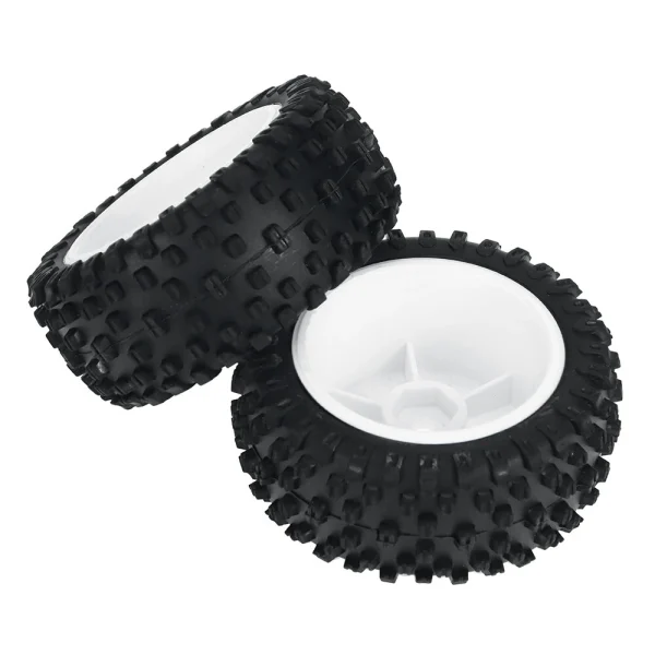 2PCS Wltoys 124008 1/12 RC Car Parts Front/Rear Tires Wheels Glued Vehicles Models Spare Accessories 2726/2727 - Image 8