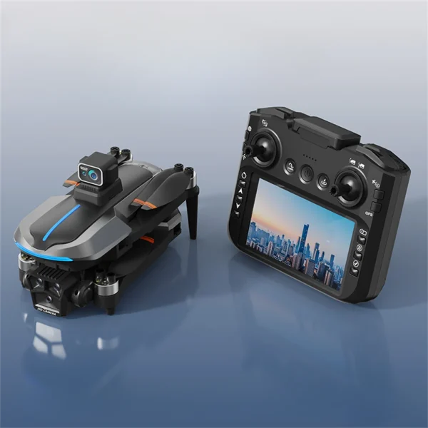 AE8 EVO GPS 5G WiFi FPV with 5.9inch LCD Screen Controller 720P HD Dual Camera Servo Gimbal 360 Obstacle Avoidance Brushless Foldable RC Drone Quadcopter RTF - Image 2