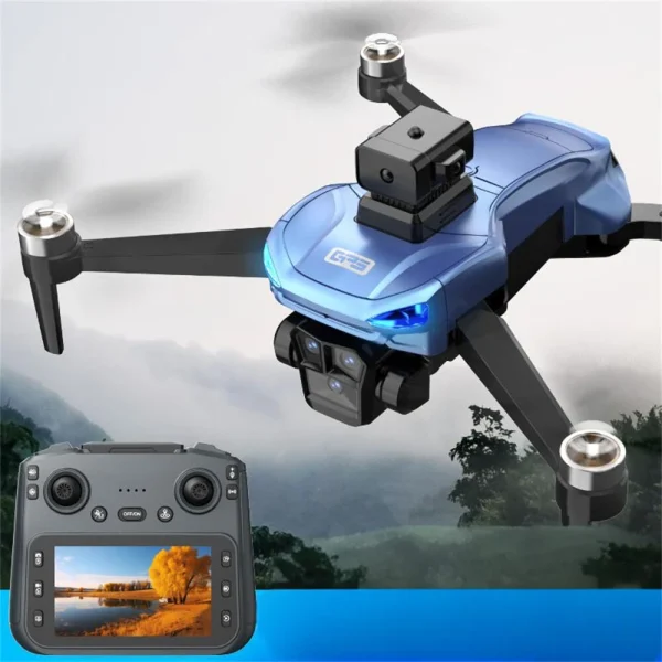 ZD102S GPS 5G WiFi FPV with 4.3inch LCD Screen Controller 720P HD Dual Camera Servo Gimbal 360 Obstacle Avoidance Brushless Foldable RC Drone Quadcopter RTF - Image 2