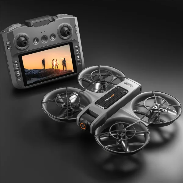 YLR/C S156 WiFi FPV with 4.9inch LCD Screen Controller HD Dual Camera Electrically Adjustable Optical Flow Hover Automatic Obstacle Avoidance Circle Protection LED Light Brushless 2.4G 4CH 6-Axis Remote Control Toys RC Drone Quadcopter RTF - Image 3