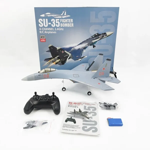 Coolbank QF009 SU-35 Fighter Brushless Version 375mm Wingspan 2.4GHz 4CH 3D/6D Switchable 6-Axis Gyro EPP RC Airplane Fixed Wing Glider RTF - Image 9