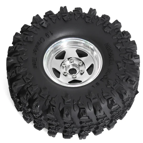 4PCS Upgraded 1.9 Inches Tires Aluminum Alloy Wheel Rims for 1/10 Axial SCX10 III Yikong YK4107 RGT Rock Crawler Climbing Truck RC Cars Vehicles Models Spare Parts R226 - Image 8