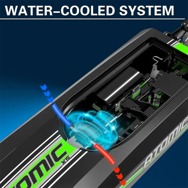 Volantexrc 2.4G 2CH 795-5 ATOMIC XS Mini RC Boat 30km/h Waterproof Reverse Water-Cooled Vehicles Models RTR Pool LakesToys - Image 4