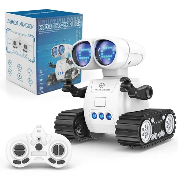 2.4GHz Mini Remote Control Programming Robot Multifunctional LED Lights Control Omnidirectional Marching Robot Toy for Children - Image 6