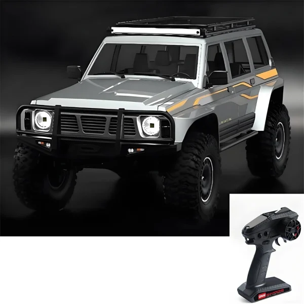 YIKONG YK4107 1/10 2.4G 4WD RC Car Rock Crawler Two Speed Differential Lock LCG Chassis Tank Turn LED Lights Monster Off-Road Pickup Climbing Truck Vehicles Models Electric Remote Control Simulation Toys - Image 2