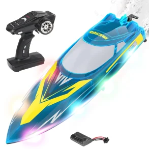 Flytec V006 RTR 2.4G 30km/h RC Boat Capsize Auto Reset LED Light Water Cooling Remote Control High Speed Racing Fun Playing Speedboat Electric Waterproof Ship Vehicles Models