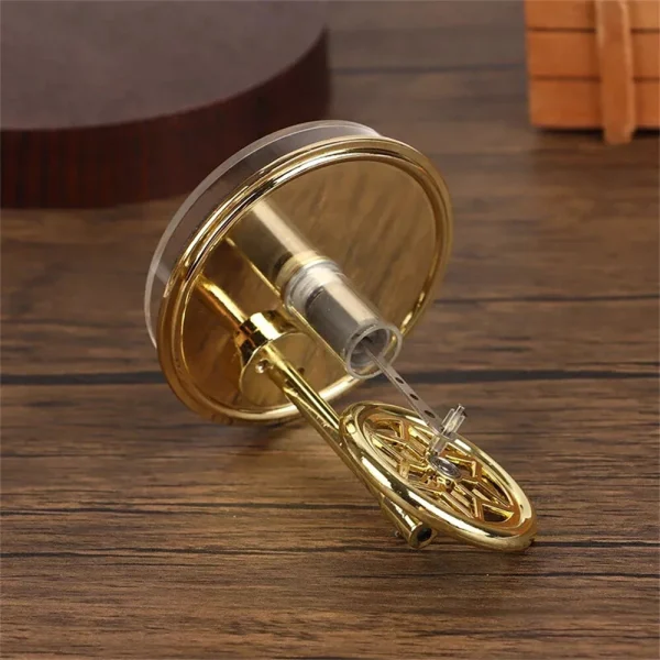 K311 Golden Mini Low Temperature Stirling Engine Model Aluminum Alloy Difference Steam Power Piston Physics Experiment Science Discovery Production Invention Desktop Decorations Collection Toys - Image 4