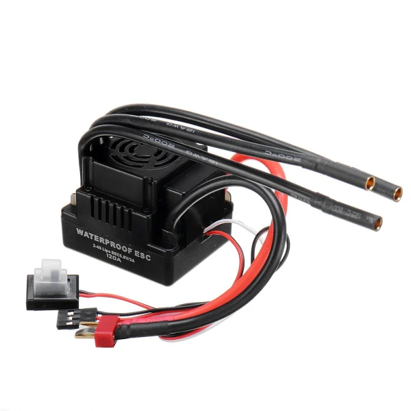 120A Brushless ESC T/XT60 Plug with 5.8V/3A SBEC 2-4S for 1/8 RC Car Parts - Image 2