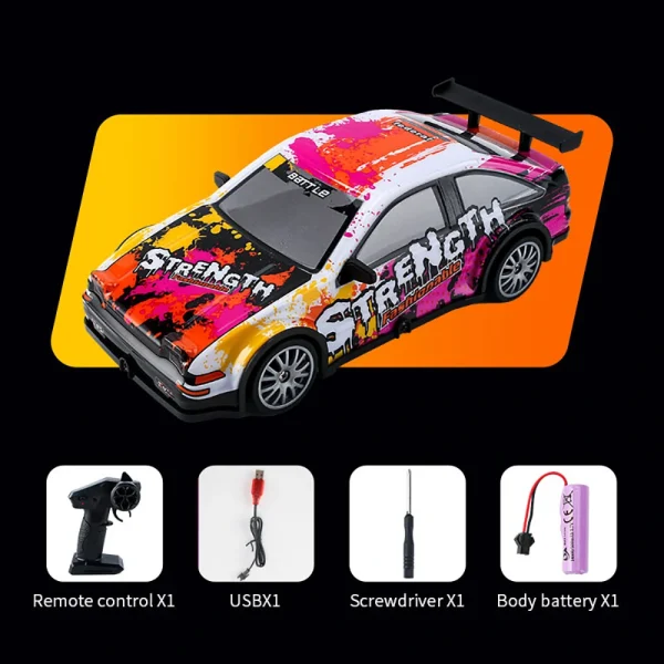 YL-102 YL-103 1/20 2.4G 4WD Drift RC Car On-Road Racing LED Light Vehicles Models RTR Toys Kids Children Gift - Image 8