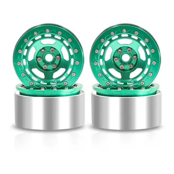 4PCS 2.2 Inch Wheel Hub Climbing RC Car Spare Parts for 1/10 TRX4 SCX10 Axail Easy Control 4102 D90 Vehicle Models Parts