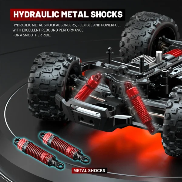 SMRC 1213 PRO RTR 1/14 2.4G 4WD 55km/h Brushless RC Car Full Proportional LED Light Vehicles Models Metal Diff Drive Shaft Gears Toys - Image 6