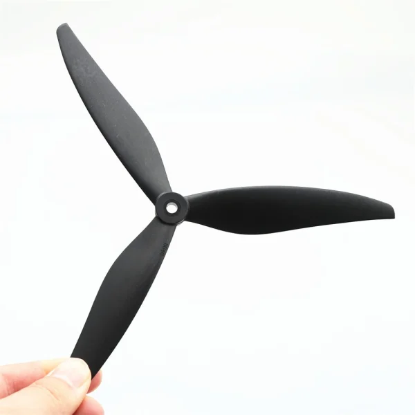2 Pairs /4 Pairs 7040 8040 9045 3-Blade 5mm Shaft Black Fiberglass Nylon Propeller for 7 Inch 8 Inch 9 Inch FPV RC Racing Drone - Image 6