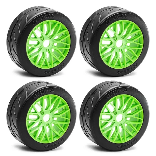 4PCS Wheel Hub Rubber Tires for 1/8 ARRMA 1/7 Infraction 6S F1 Limitless RC Car Vehicle Models Parts D266