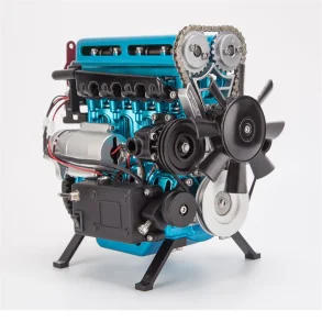 TECHING DM111 Metal Turbocharged 4 Cylinder Engine DIY Assembly Kit Excellent STEAM Science Education Discovery Toys Children Gifts