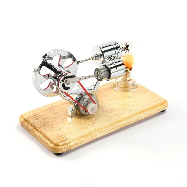 LL-009 4 Color Stirling Engine Motor Model Electricity Generator Education Experiment Learning Science Toys - Image 4