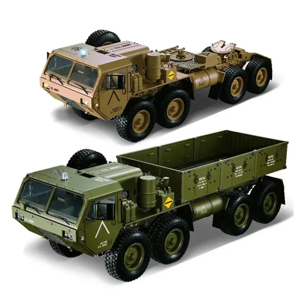 HG TRASPED P801 P802 1/12 2.4G 8X8 M983 739mm RC Car US Army Military Truck Without Battery Charger