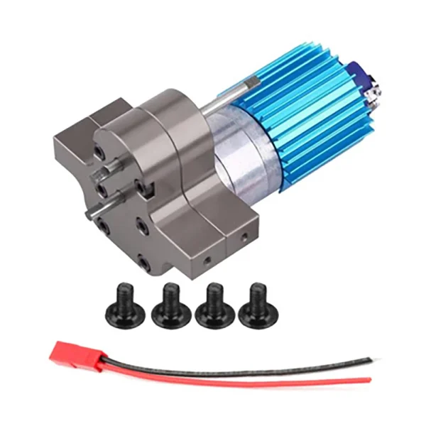 Metal Decelerate Gearbox with 370 Brushed Motor Metal Gear Heatsink Mount Base for WPL B14 B14K B24 B24K B16 B16K B36 B36K C14 C14K C24 C24K JJRC Q60 Q61 MN90 MN90K MN91 MN91K 4WD 6WD Fayee FY001 FY002 Half Scale RC Car Parts - Image 3