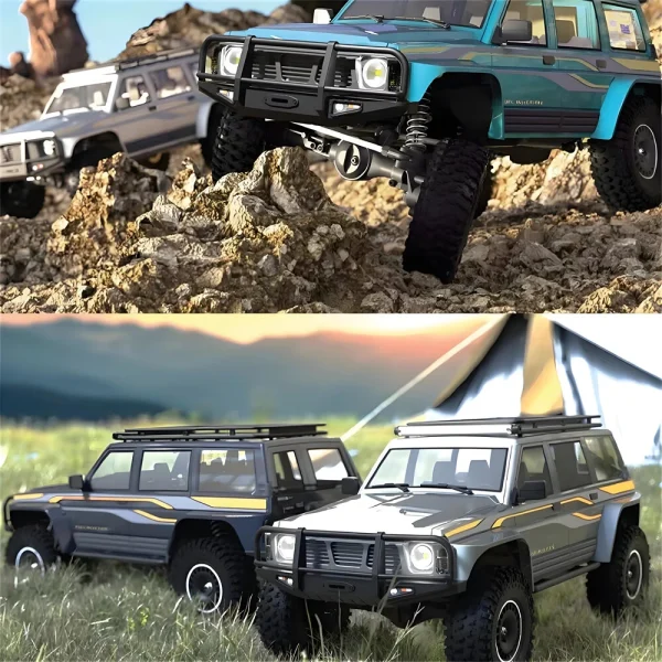 YIKONG YK4107 1/10 2.4G 4WD RC Car Rock Crawler Two Speed Differential Lock LCG Chassis Tank Turn LED Lights Monster Off-Road Pickup Climbing Truck Vehicles Models Electric Remote Control Simulation Toys - Image 5