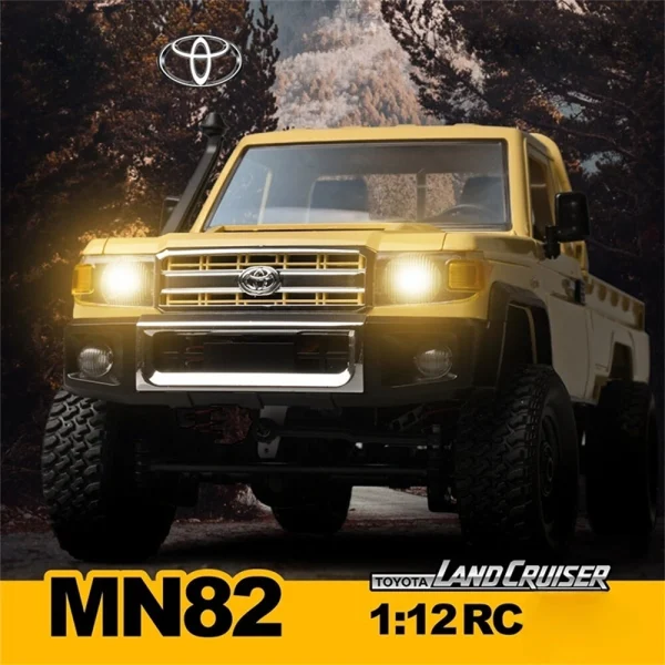 MNRC MN82 RTR 1/12 2.4G 4WD RC Car for TOYOTA Land Cruiser LC79 Rock Crawler LED Light Climbing Off-Road Truck Full Proportional Vehicles Models Toys - Image 9