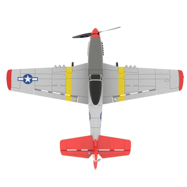 Eachine Mini Mustang P-51D V2 EPP 400mm Wingspan 2.4G 6-Axis Gyro RC Airplane Trainer Fixed Wing BNF/RTF One Key Return Compatible DSM S-BUS Protocol for Beginner - Image 5