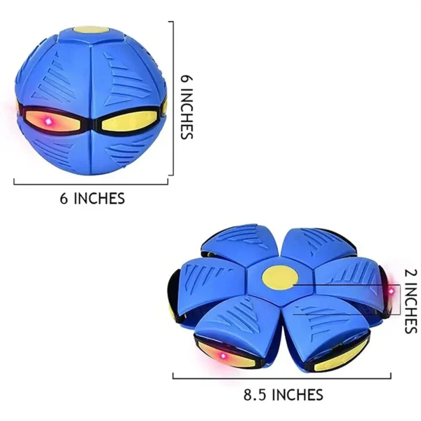 Magic Transforming UFO LED Light Flying Saucer Ball Stress Relief Outdoor Toy Unisex Plastic Deformation Flat Dual Modes Fun - Image 9