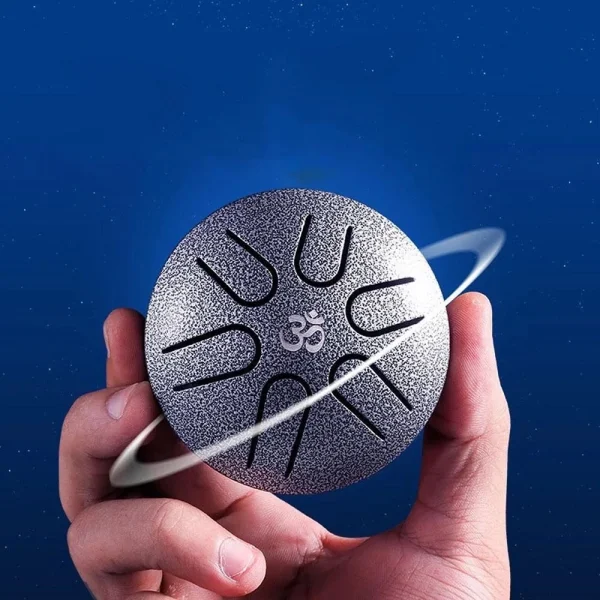 HLURU 3 Inch 6 Tone Mini Ethereal Drum Steel Tongue Drum Leisure Percussion Instrument for Beginner - Image 2