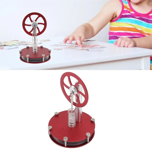 STARPOWER QX-DWCL-01 Low Temperature Hot Air Stirling Steam Engine Motor Model Physics Experiment Science Discovery Production Invention Gift Collection Toys - Image 3