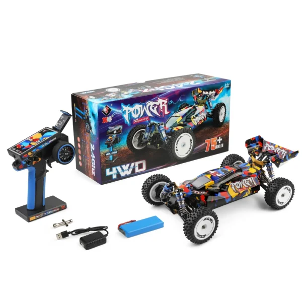 Wltoys 124007 1/12 2.4G 4WD Brushless RC Car 75km/h Off-Road Speed Racing Vehicles Models RTR Toys - Image 2