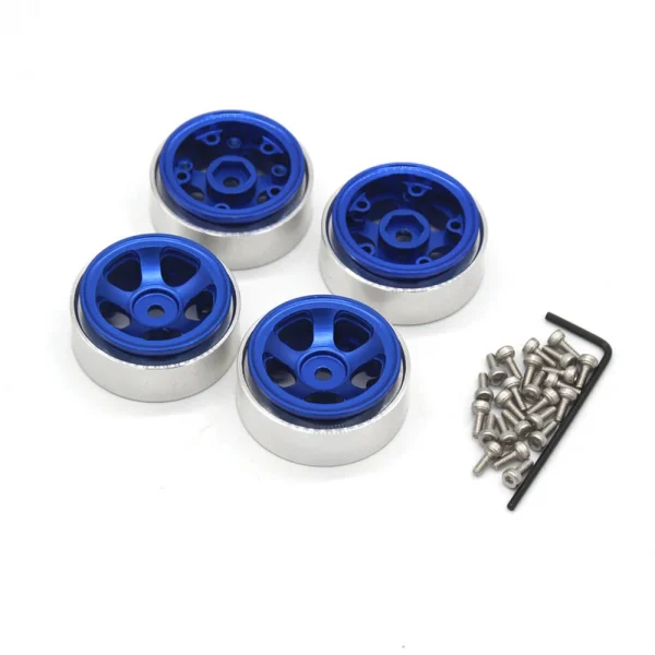 Upgraded Metal Wheel Rims Star Shape for FMS 1/18 FJ Crusier KATANA V2 Mogrich Fire Horse CHEYENNE ARIZONA RC Car Vehicles Models Spare Parts - Image 2
