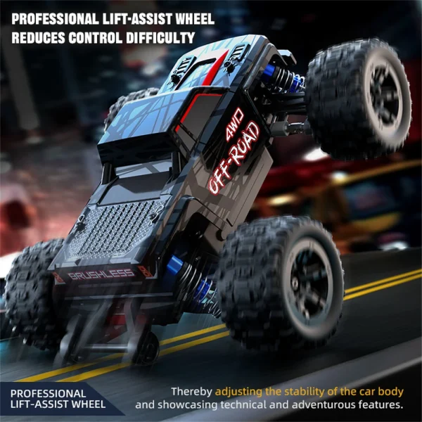 JJRC C8811 RTR 1/20 2.4G 4WD 40km/h Brushless RC Car Off-Road Climbing Truck Short Course LED Light Full Proportional Vehicles Models Oil Filled Shock Toys - Image 9