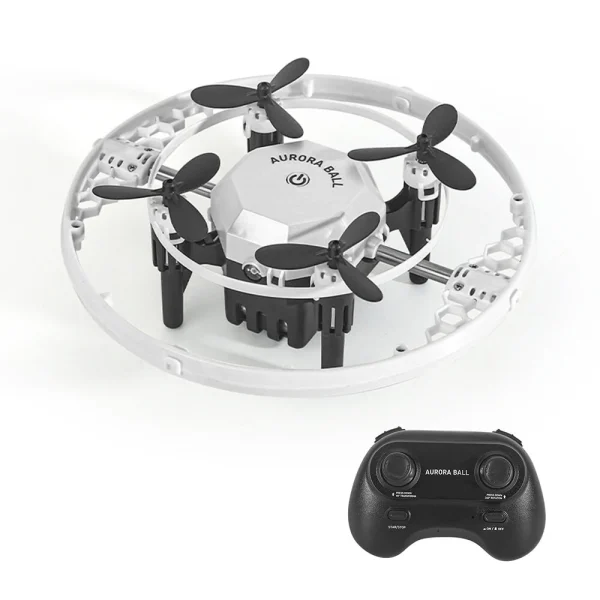 FX-41 AURORA BALL Light Ring 360 Stunt Spin Altitude Hold Mode LED Circle Protection Kids Gifts 2.4G 4CH 6-Axis Remote Control RC Toys Drone Quadcopter RTF - Image 2