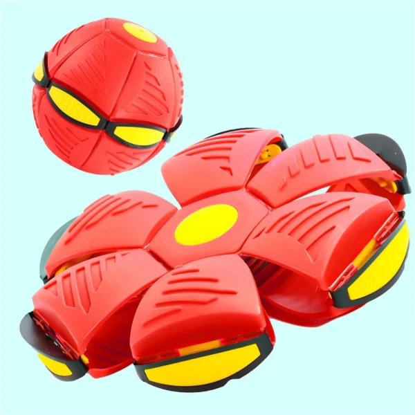 Magic Transforming UFO LED Light Flying Saucer Ball Stress Relief Outdoor Toy Unisex Plastic Deformation Flat Dual Modes Fun - Image 6