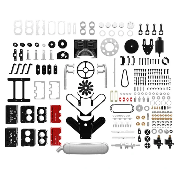TOYAN Engine FS-B400 14cc Flat-four Engine Horizontal Opposed 4 Cylinder 4 Stroke Nitro H4 Engine Model Kit