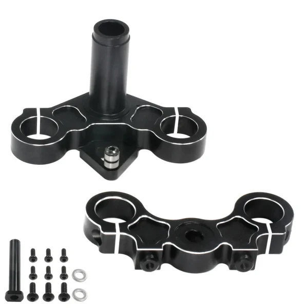 1Set Aluminum Alloy 7075 Triple Clamp Set For LOSI 1/4 Promoto-MX Motorrad RTR LOS06000 LOS264004 RC Motorcycle Parts - Image 8