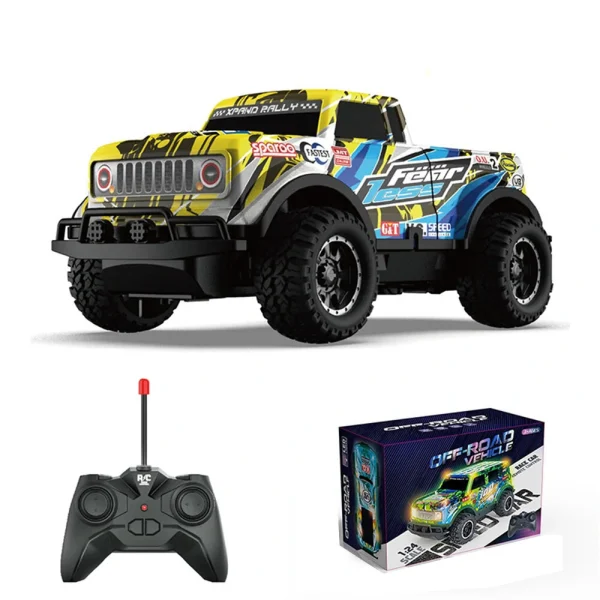 KYAMRC Y241 1/24 27HZ Mini RC Car Toy Off Road Children Gift w/ Light - Image 4